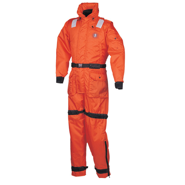 Mustang Deluxe Anti-Exposure Coverall Work Suit - Orange - Medium [MS2175-2-M-206] - Tetron Marine Store