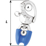 Wichard HR Snap Shackle w/Thimble Eye - Length 3-3/4" [2493W]