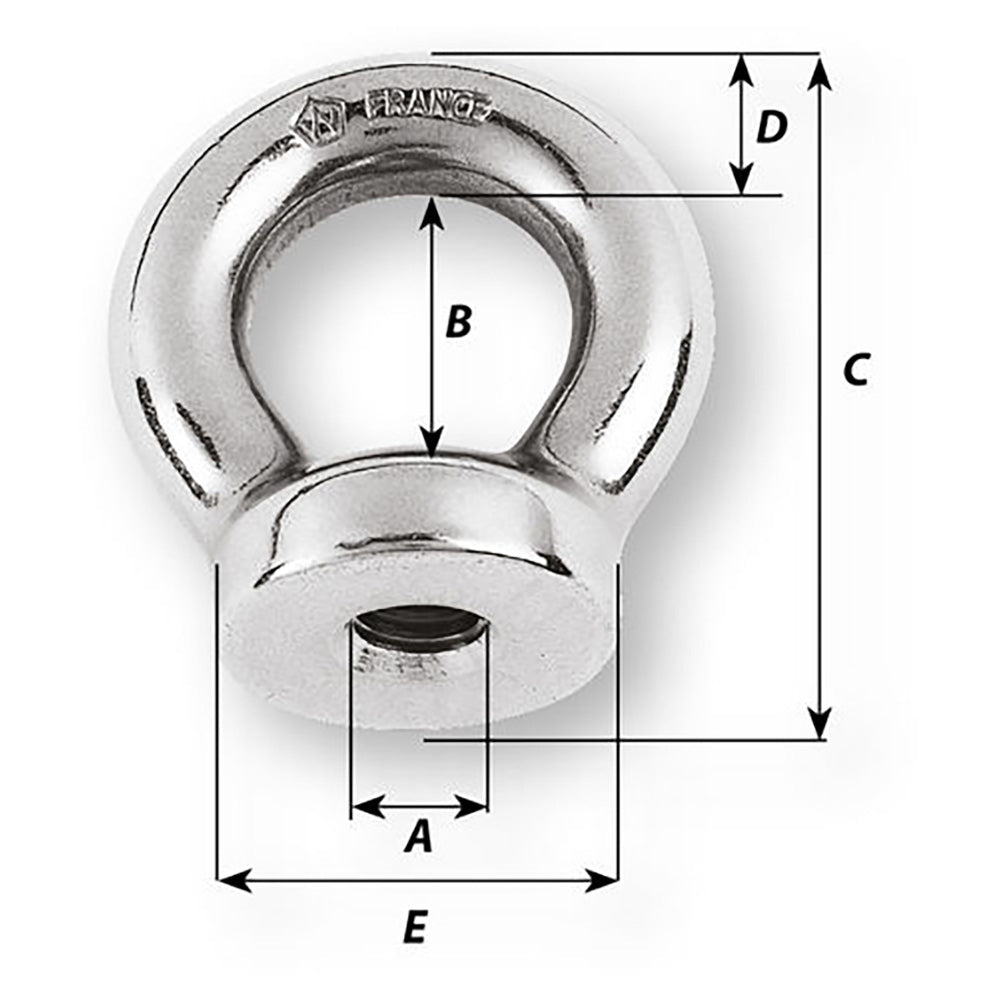Wichard 8mm Eye Nut - 1/2" Diameter [6334W]